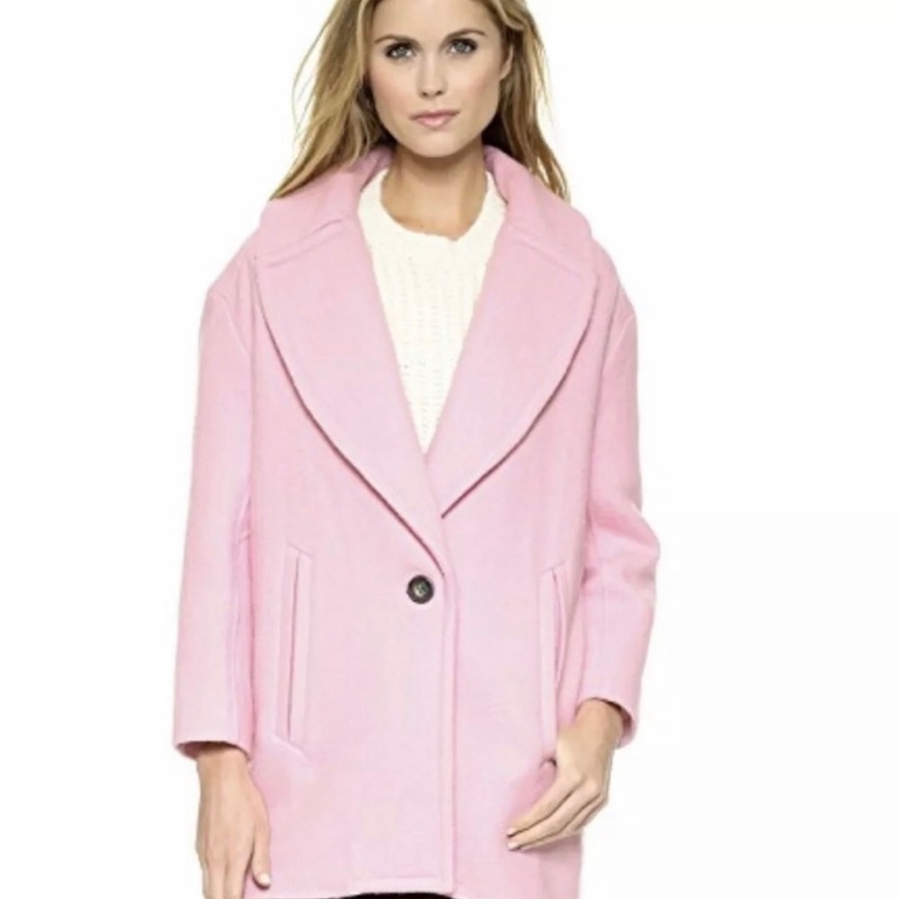 Ulla Johnson Bubblegum Pink Cocoon Coat